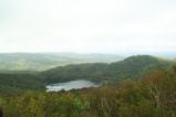 View of Wheeler Pond from nearby mountain.